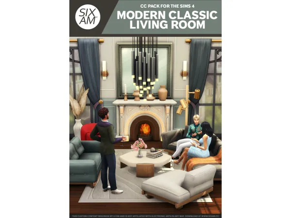 Maxis Match Modern Classic Living Room ( Pack for ) by sixamcc - The Sims 4 Custom Content