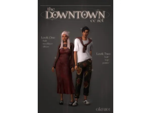 Maxis Match downtown set by okruee - The Sims 4 Custom Content