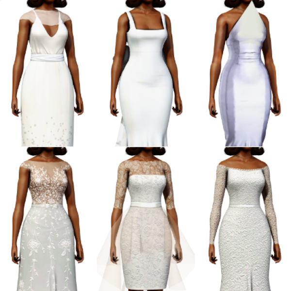favorite wedding dresses part 2 by simsfinds - The Sims 3 Custom Content