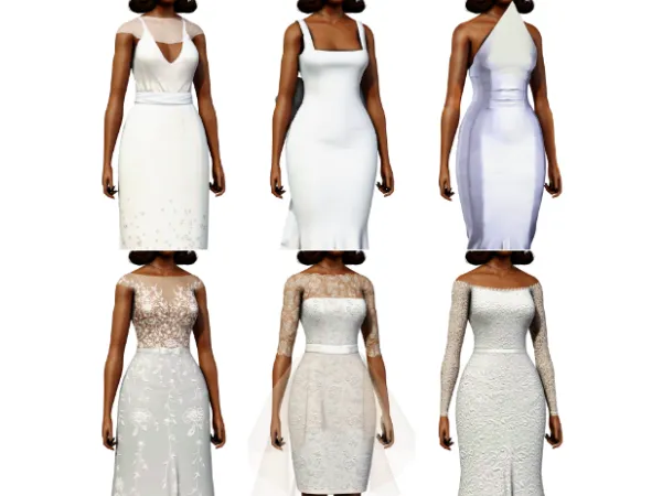 favorite wedding dresses part 2 - The Sims 3 Custom Content