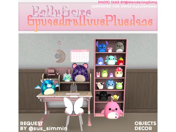 4TO3 Bellassims Squishmallow Plushies - The Sims 3 Custom Content