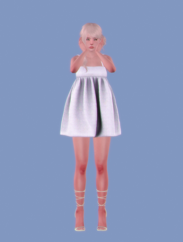 [chamis] cuties dress TS3TS4 by simsfinds - The Sims 3 Custom Content