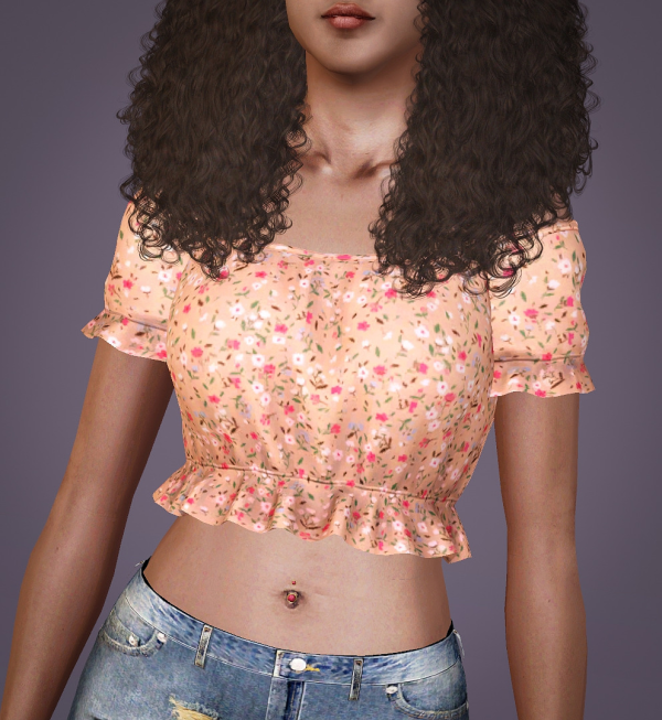 PralineSims BLING Belly Button Piercing by simsfinds - The Sims 3 Custom Content