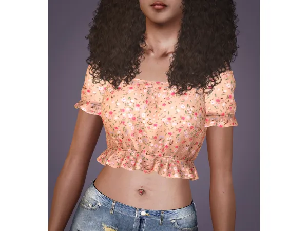 PralineSims BLING Belly Button Piercing - The Sims 3 Custom Content