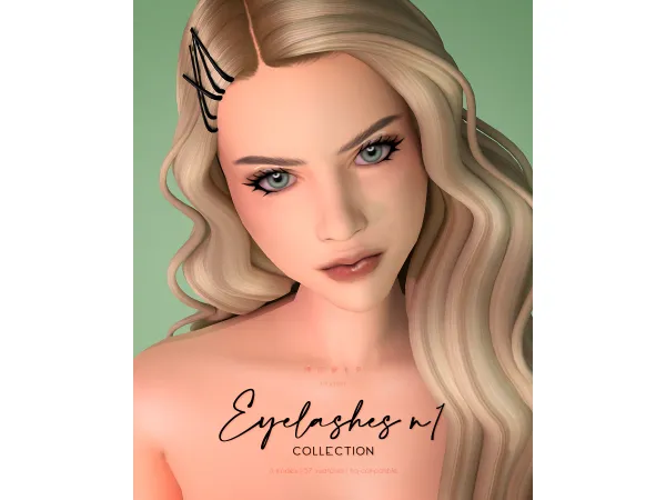 Maxis Match 3D Eyelashes nº1 Update - The Sims 4 Custom Content