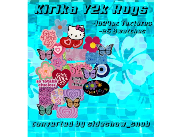 Kirika Y2k Rugs converted to the sims 3