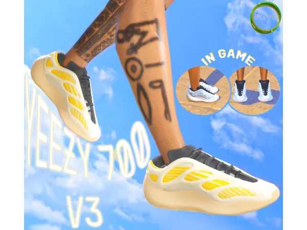 Mix Yeezy V3 by SimLocker - The Sims 4 Custom Content