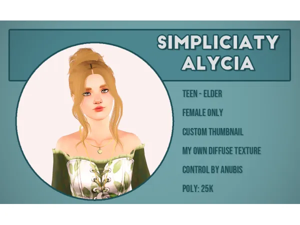 Simpliciaty hairs - The Sims 3 Custom Content