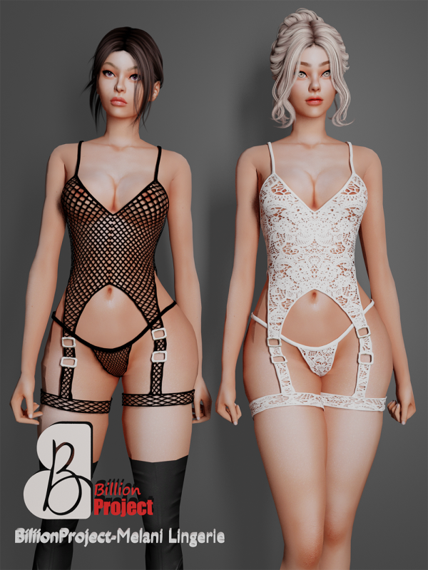 Alpha BiliionProject Melani Lingerie by billion_project666 - The Sims 4 Custom Content