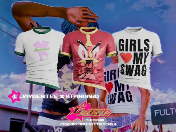 Alpha GSTAR Jayden Tee Standard Version - The Sims 4 Custom Content
