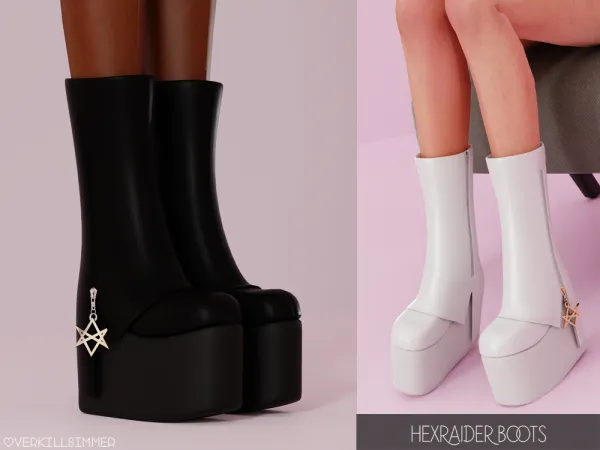 Mix Hexraider boots - The Sims 4 Custom Content