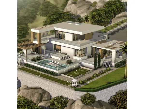 Maxis Match VALLEY VIEW VILLA by axiisims - The Sims 4 Custom Content