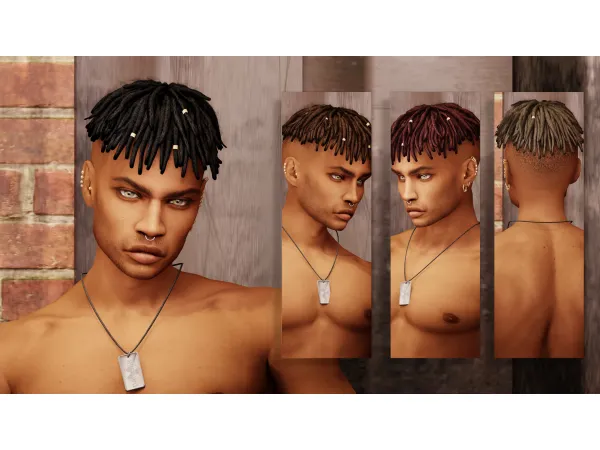 Alpha Aaron Hairstyle - The Sims 4 Custom Content