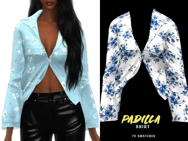 Alpha Padilla Shirt - The Sims 4 Custom Content