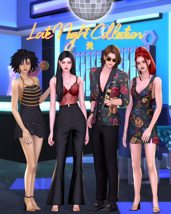 Maxis Match Late Night Collection ( 10 items ) by simsfinds - The Sims 4 Custom Content