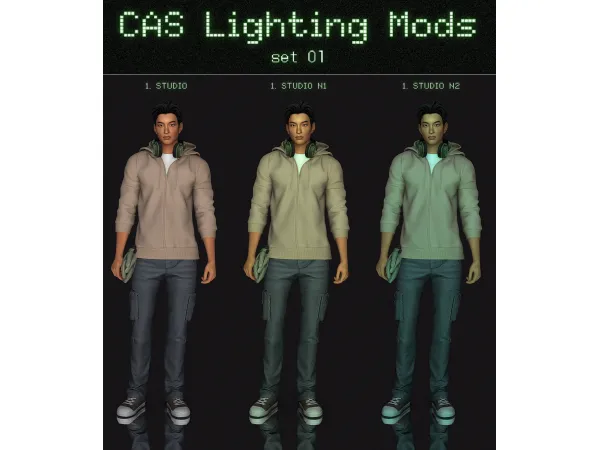 Mix CAS Lighting Mod set 01 by vyxated - The Sims 4 Custom Content