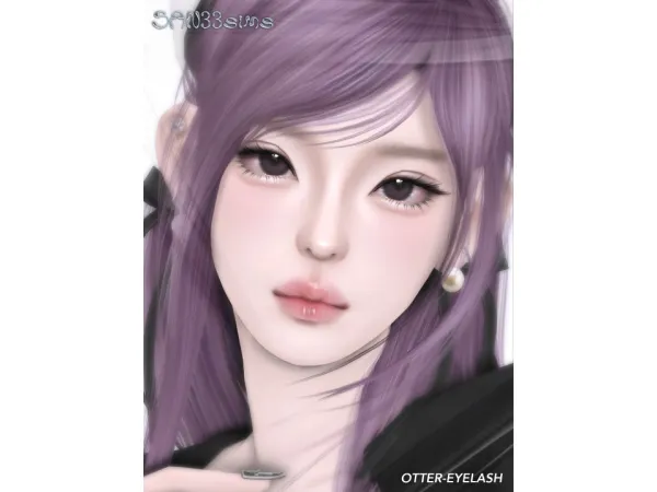 Alpha Otter Eyelash by san33 - The Sims 4 Custom Content
