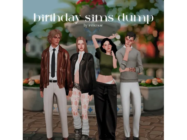 Maxis Match birthday gift sims dump by Irene Noir - The Sims 4 Custom Content