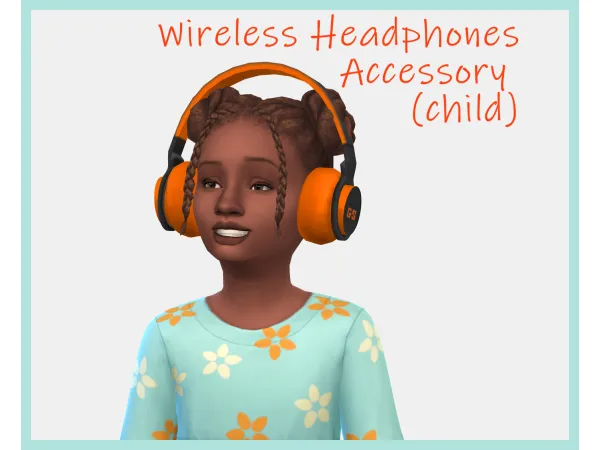 Maxis Match Wireless Headphones Accessory (Child) sims by stargazer - The Sims 4 Custom Content