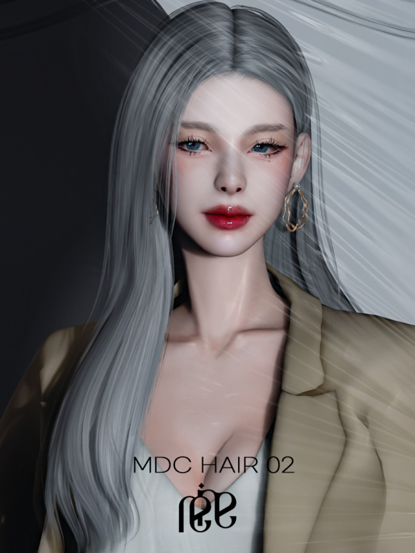 Alpha MDC Hair 02 by modcollective - The Sims 4 Custom Content