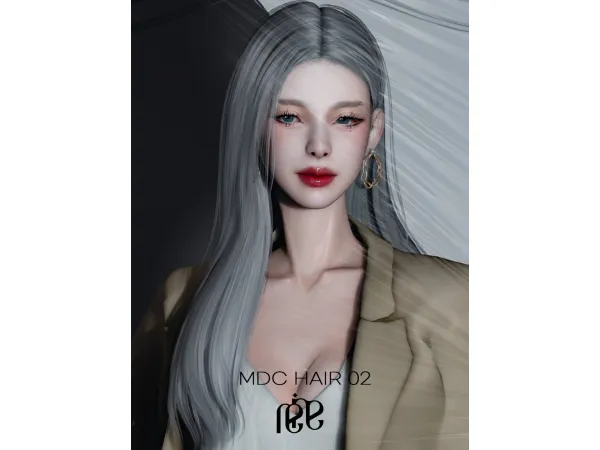 Alpha MDC Hair 02 by REINA - The Sims 4 Custom Content