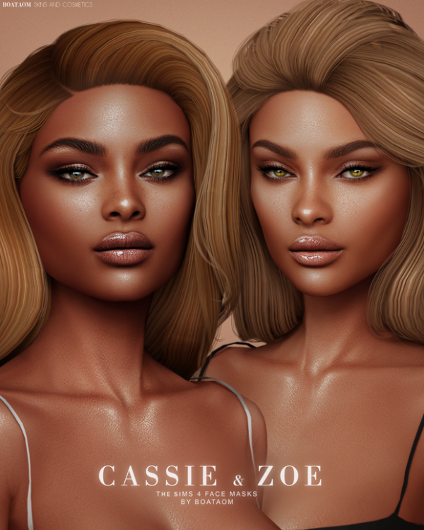 Alpha FACE MASK AND SKIN OVERLAY COLLECTION by simsfinds - The Sims 4 Custom Content
