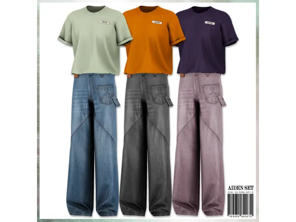 Alpha Aiden Set by MIRO - The Sims 4 Custom Content