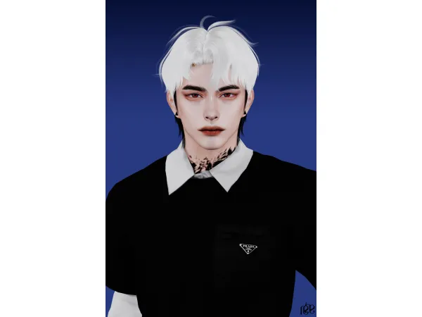 Alpha REINA HAIR 111P by Reina - The Sims 4 Custom Content