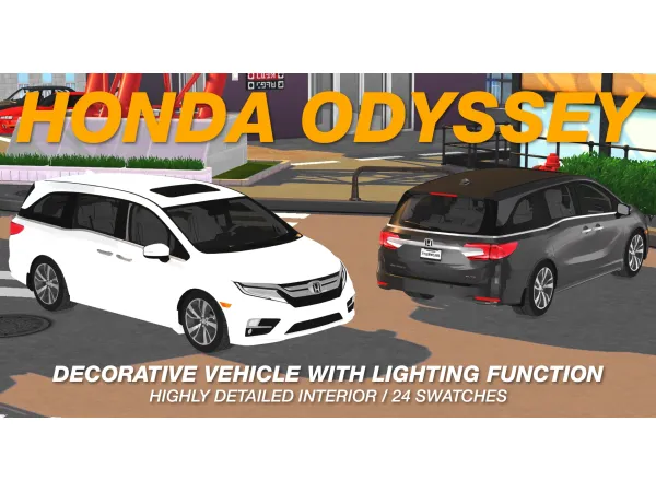 Alpha 2018 Honda Odyssey by tylerwcarssims - The Sims 4 Custom Content