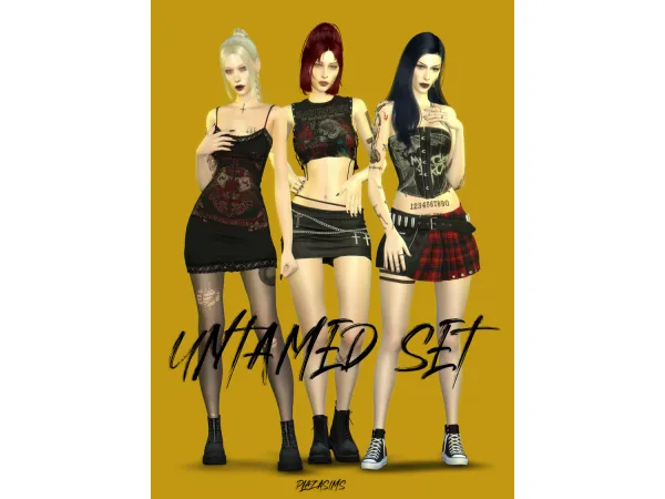 Alpha Untamed set by plazasims - The Sims 4 Custom Content