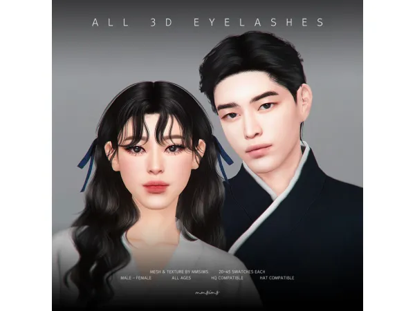 Mix MMSIMS All 3D Eyelashes - The Sims 4 Custom Content