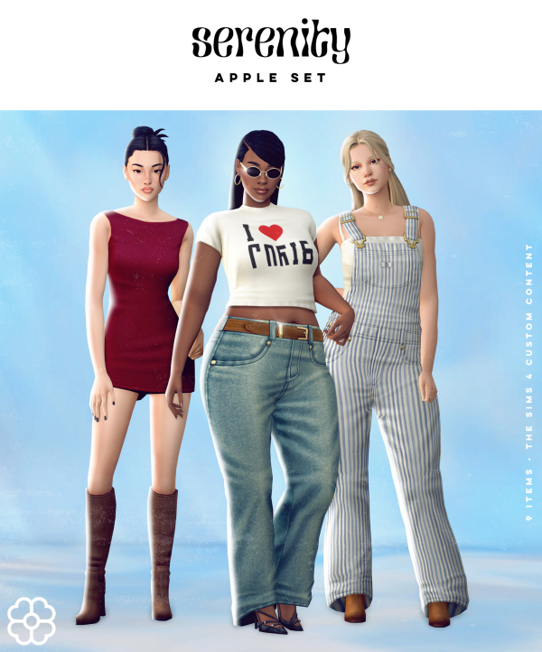 Maxis Match Apple Set by simsfinds - The Sims 4 Custom Content