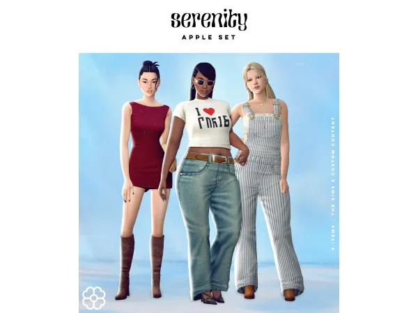 Maxis Match Apple Set by Serenity - The Sims 4 Custom Content