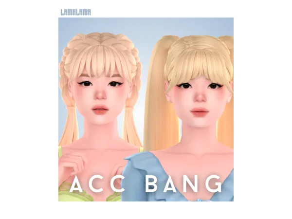 Maxis Match Acc Bang by LamaLama - The Sims 4 Custom Content