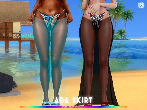 Alpha Ava Skirt Acc BRsims - The Sims 4 Custom Content