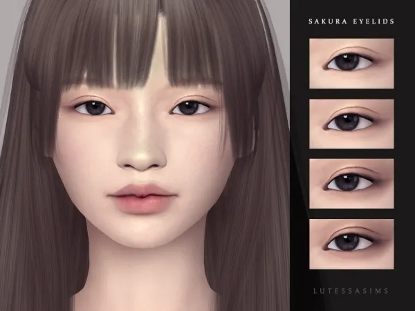 Mix Sakura eyelids (overlay) - The Sims 4 Custom Content