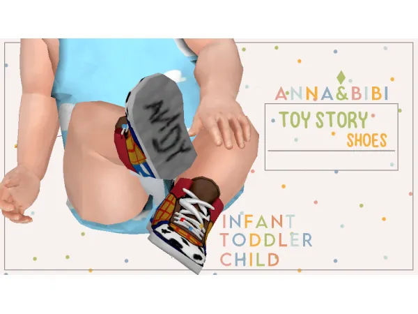 Alpha Toy story Shoes [AnnaBibi] - The Sims 4 Custom Content