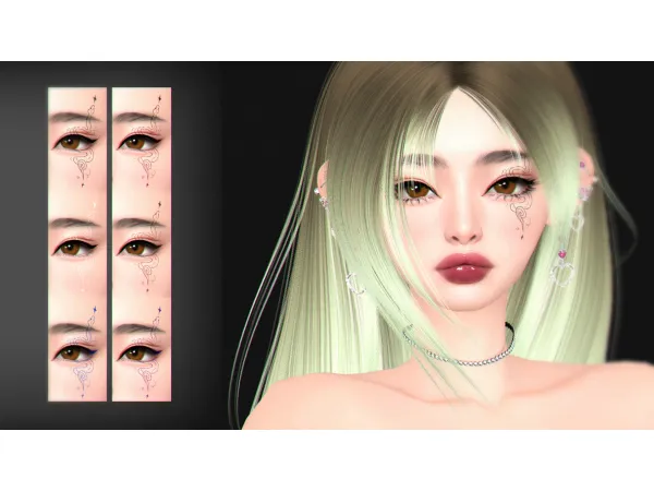 Alpha Gai Eyeliner by Kikuruacchi - The Sims 4 Custom Content
