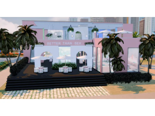Mix BETTER THAN SEX BRUNCH RESTAURANT - The Sims 4 Custom Content