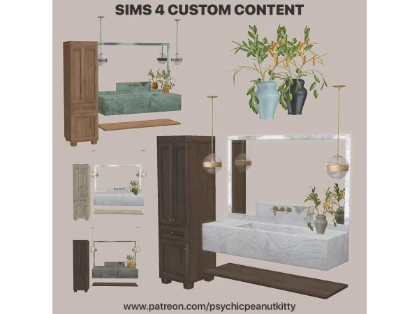 Alpha October Bathroom - The Sims 4 Custom Content
