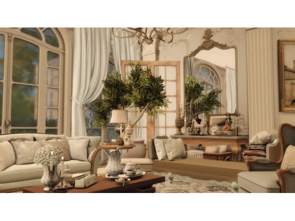 Mix Maison Clairette by SimmerVlogs - The Sims 4 Custom Content