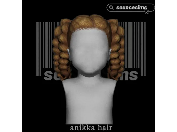 ANIKKA HAIR BY SOURCESIMS