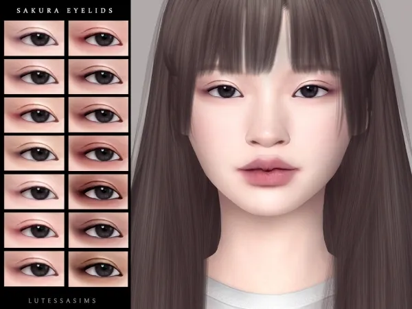 Mix Sakura Eyelids - The Sims 4 Custom Content