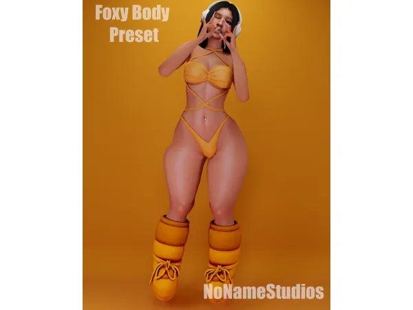 Mix Foxy Body Preset by NoNvmeStudios - The Sims 4 Custom Content