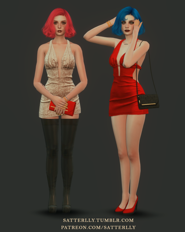 Alpha Cyberpunk 2077 Evelyn Parker outfit by simsfinds - The Sims 4 Custom Content