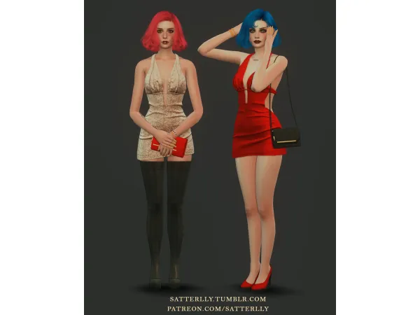 Alpha Cyberpunk 2077 Evelyn Parker outfit by satterlly - The Sims 4 Custom Content