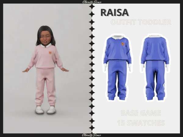 Alpha Raisa Outfit Toddler - The Sims 4 Custom Content