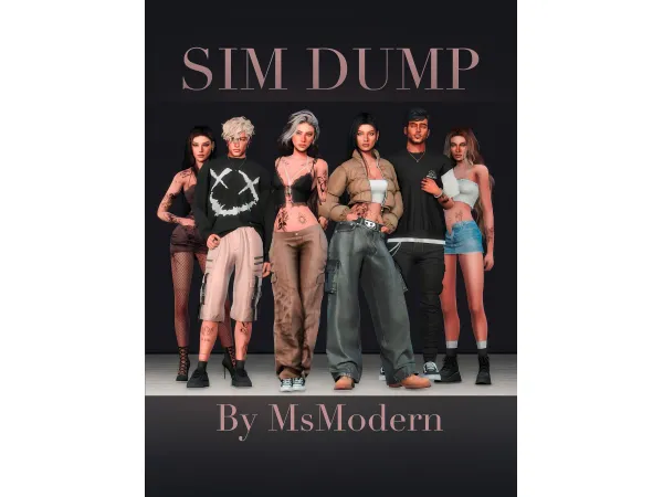 Alpha SIM DUMP by MsModern - The Sims 4 Custom Content