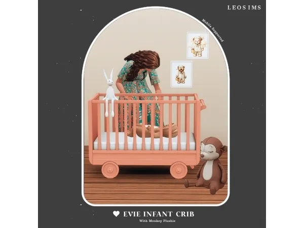 Mix Evie Infant Crib - The Sims 4 Custom Content