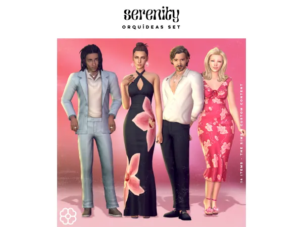 Maxis Match Orquídeas Set by Serenity - The Sims 4 Custom Content
